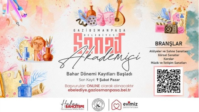 Gaziosmanpaşa Sanat Akademisi Kurs Başvuruları Başladı