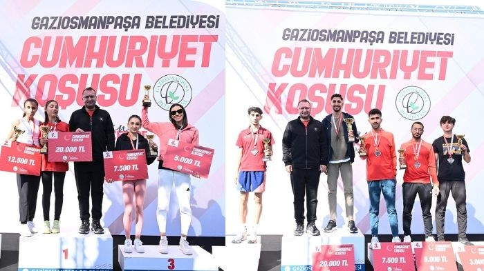 Gaziosmanpaşa'da Cumhuriyet Koşusu Heyecanı